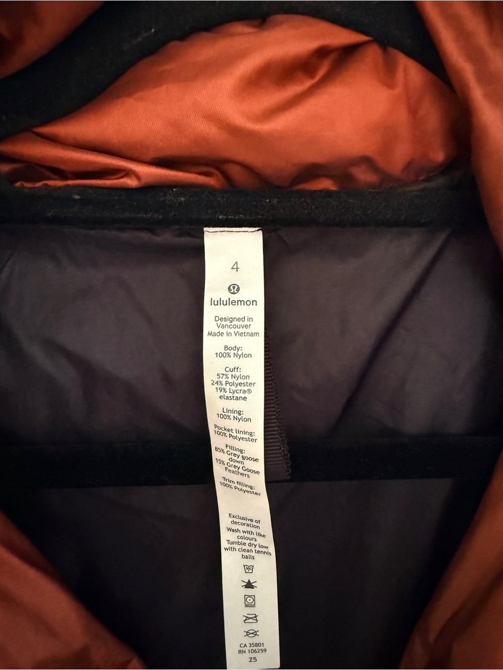 lululemon cloudscape down jacket - Picture 5 of 5